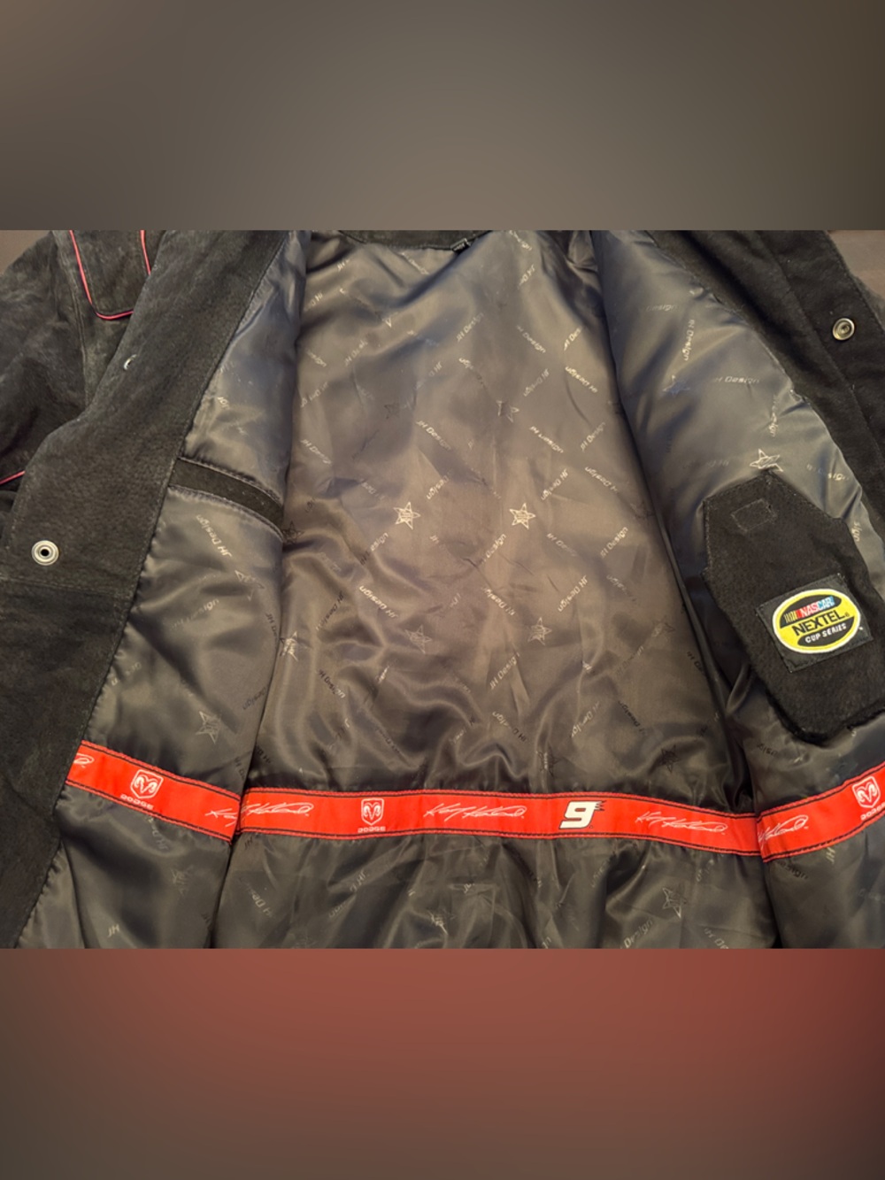 Dodge Dealers Black suede Racing Jacket - Kasey Kahne #9 - Picture 6 of 8